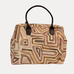 VINTAGE DECOR - LINEAR TOWELLING EFFECT FABRIC BAG