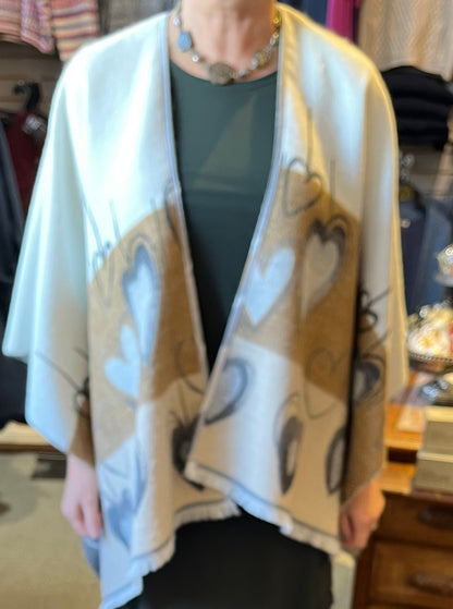 Heart Poncho Wrap - Suttles & Seawinds