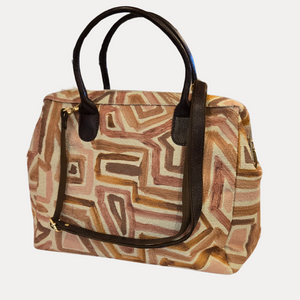 VINTAGE DECOR - LINEAR TOWELLING EFFECT FABRIC BAG