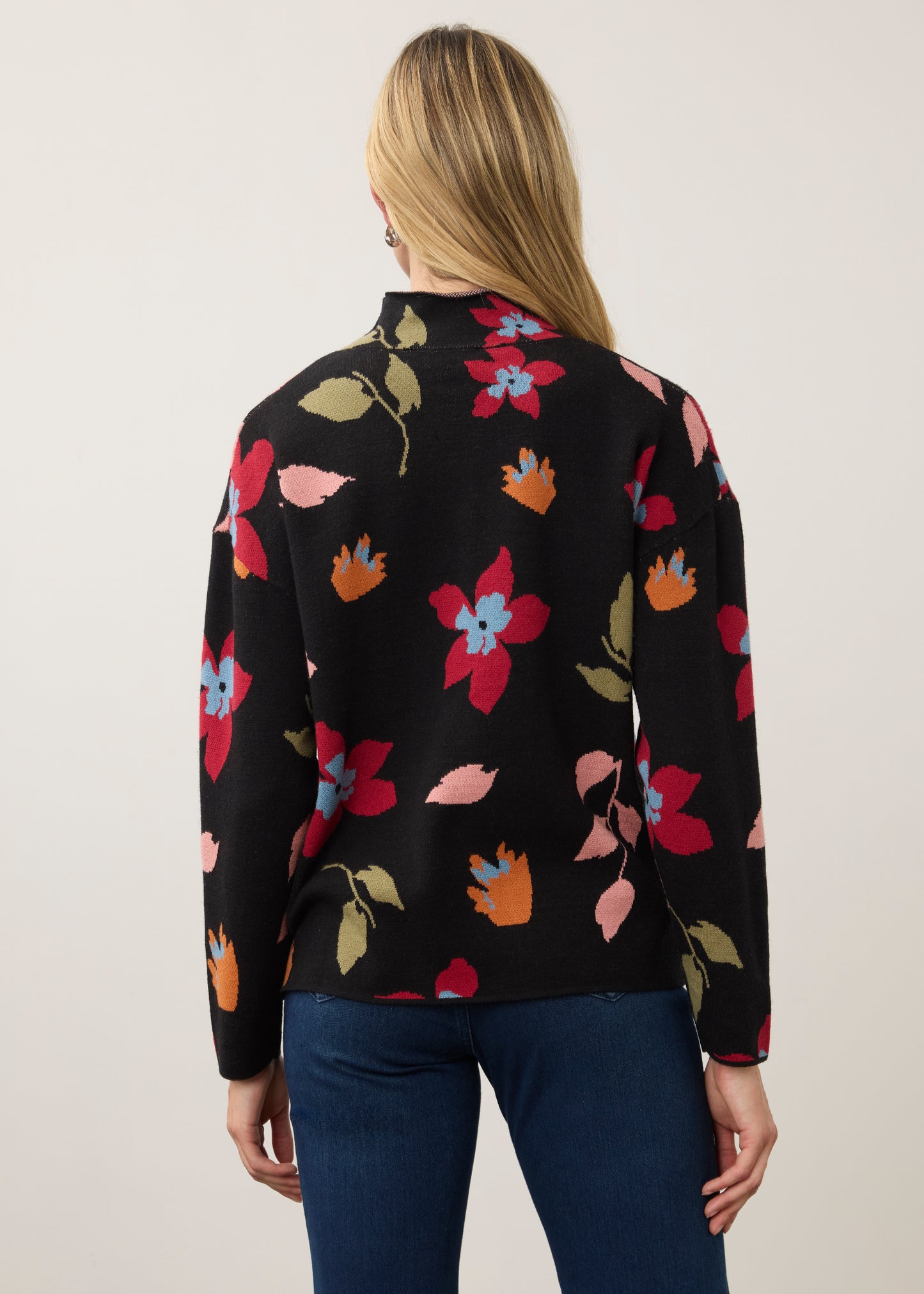 Mock Neck Loose Fit Sweater