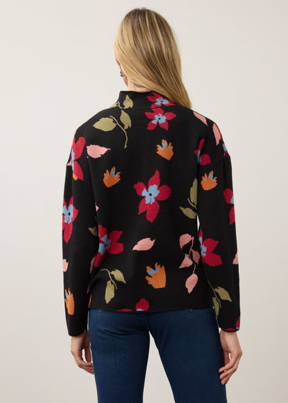 Mock Neck Loose Fit Sweater