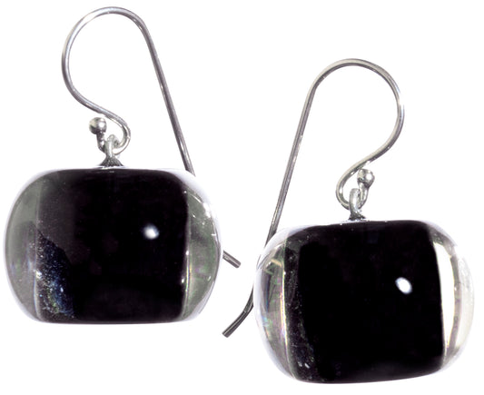 ZSISKA - BLISS  SHORT DROP ROUND LUCITE ENCASED EARRING