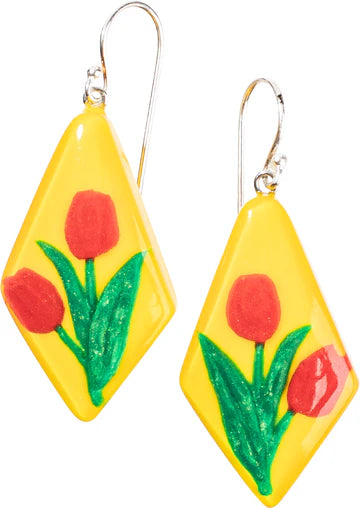 Patterned Short Drop  Earring - Suttles & Seawinds