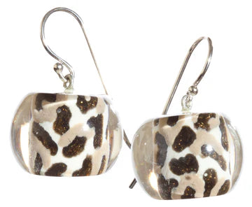 ZSISKA - MUSEE SHORT DROP ROUND LUCITE ENCASED EARRING