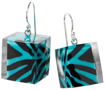 ZSISKA - MUSEE SHORT DROP ROUND LUCITE ENCASED EARRING