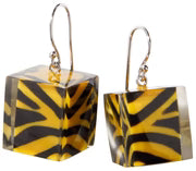 ZSISKA - MUSEE SHORT DROP ROUND LUCITE ENCASED EARRING