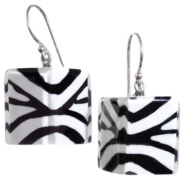 ZSISKA - MUSEE SHORT DROP ROUND LUCITE ENCASED EARRING
