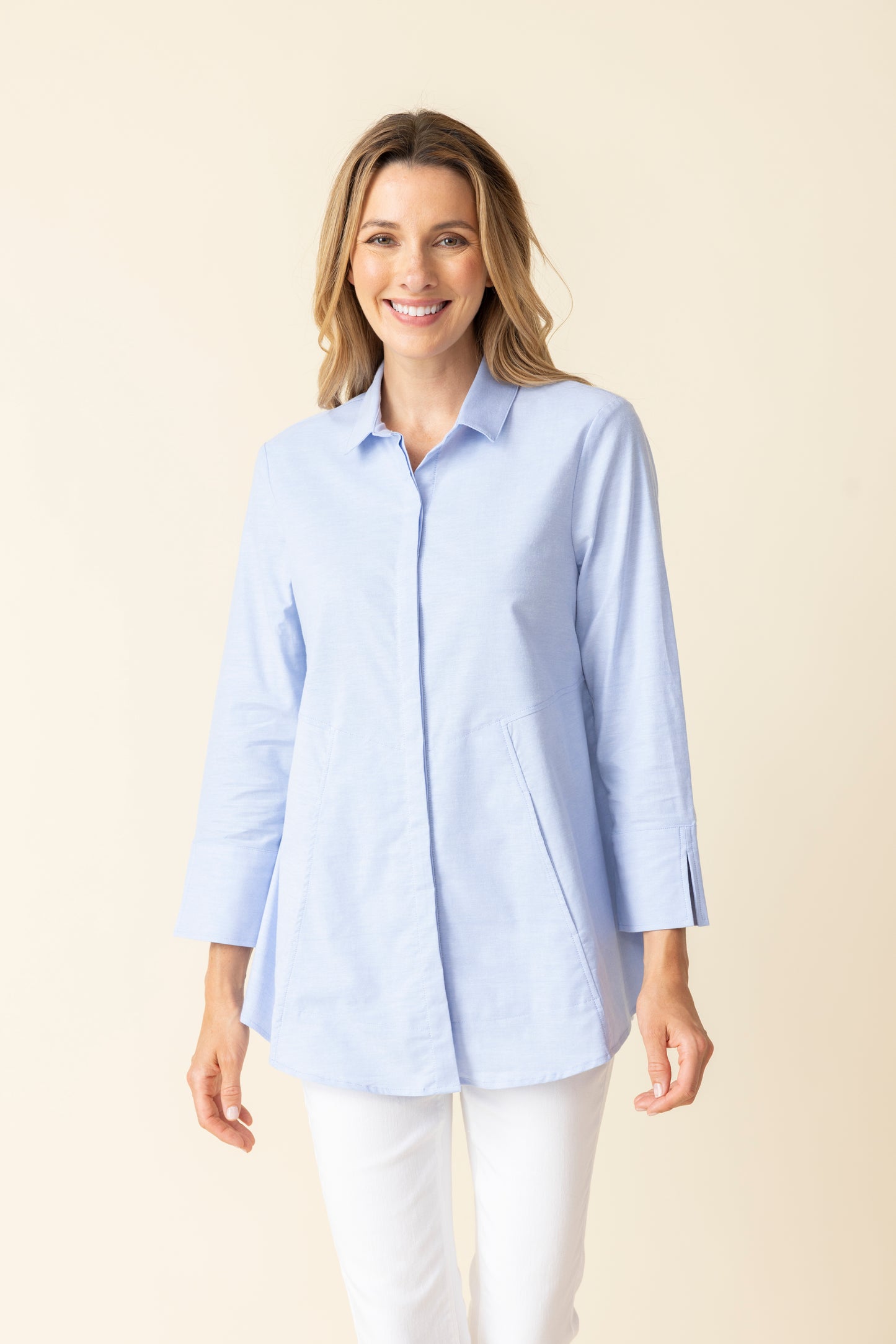 HABITAT - HIDDEN PLACKET SHIRT