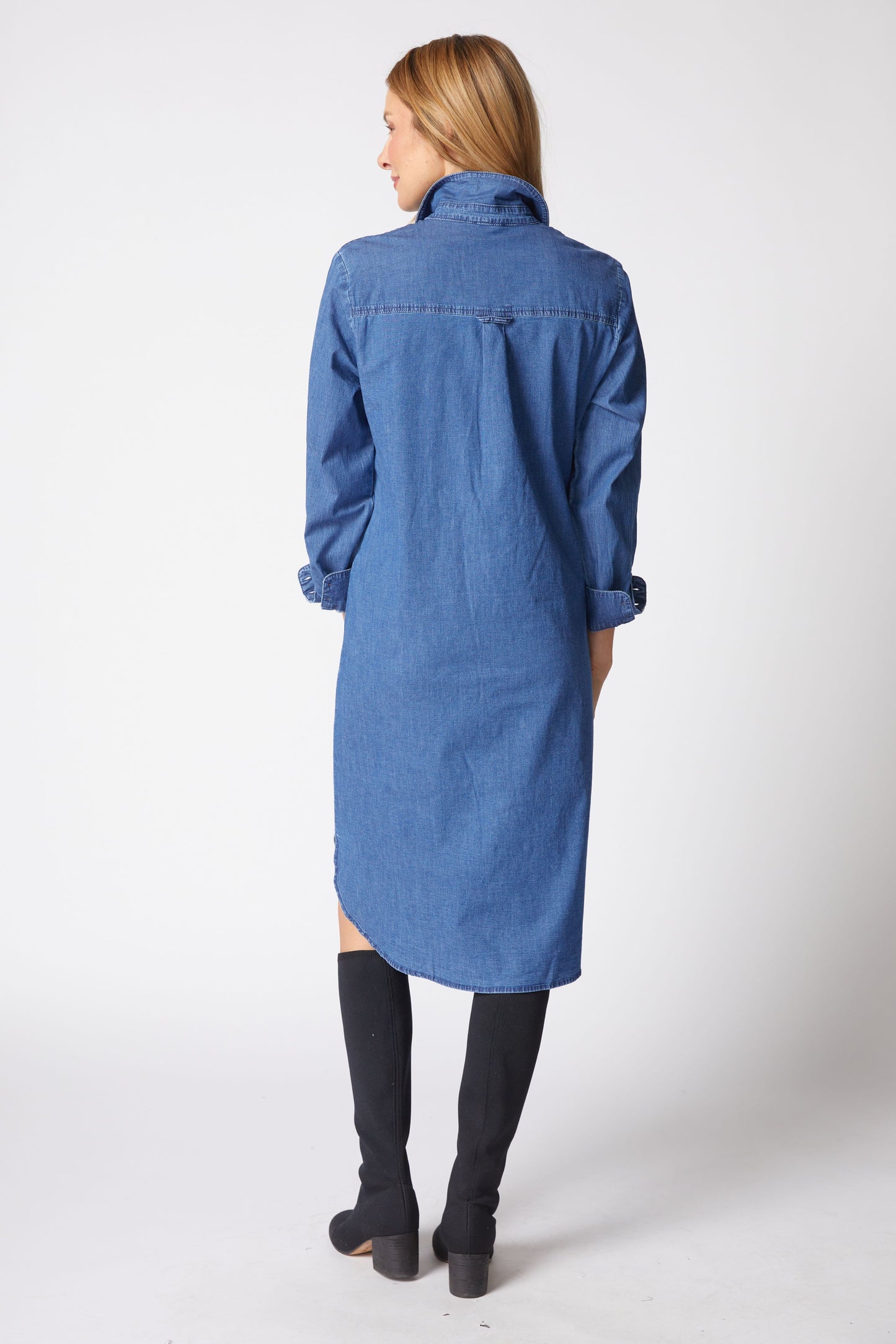 HABITAT - CAFE MIDI DRESS DENIM