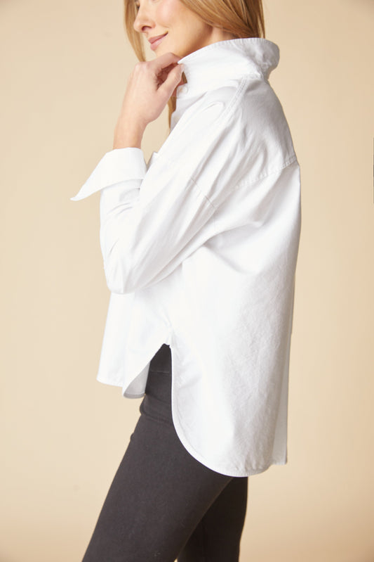 HABITAT Boxy Boyfriend Shirt in White