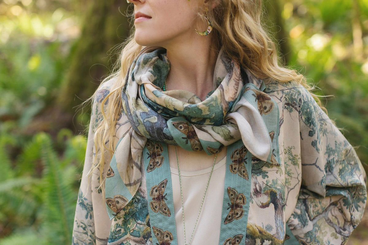 Market of Stars (Worldwide) - Earth & Sky Scarf with Tree Print