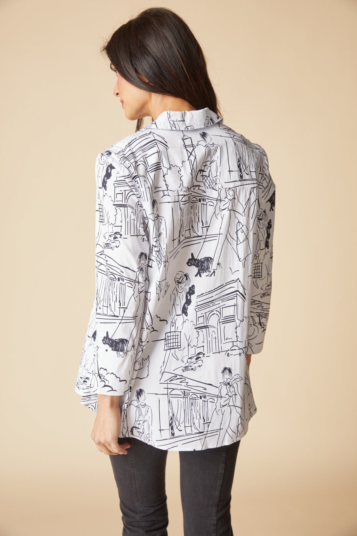 HABITAT Hidden Placket Shirt in White