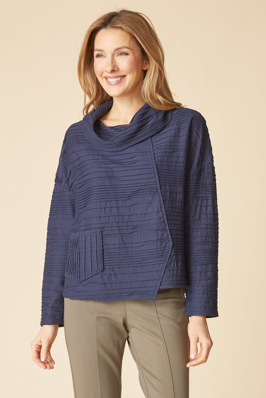 HABITAT Cowl Pullover in Navy