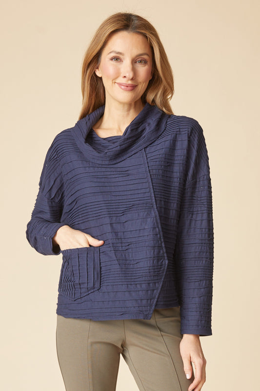 HABITAT Cowl Pullover in Navy