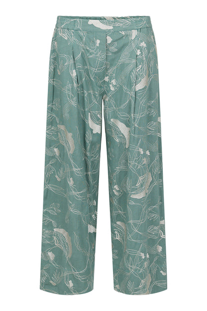 Linen Blend Embroidered Pant - Suttles & Seawinds