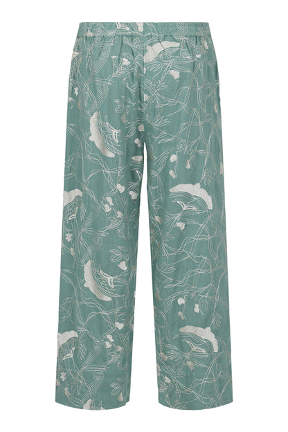 Linen Blend Embroidered Pant - Suttles & Seawinds