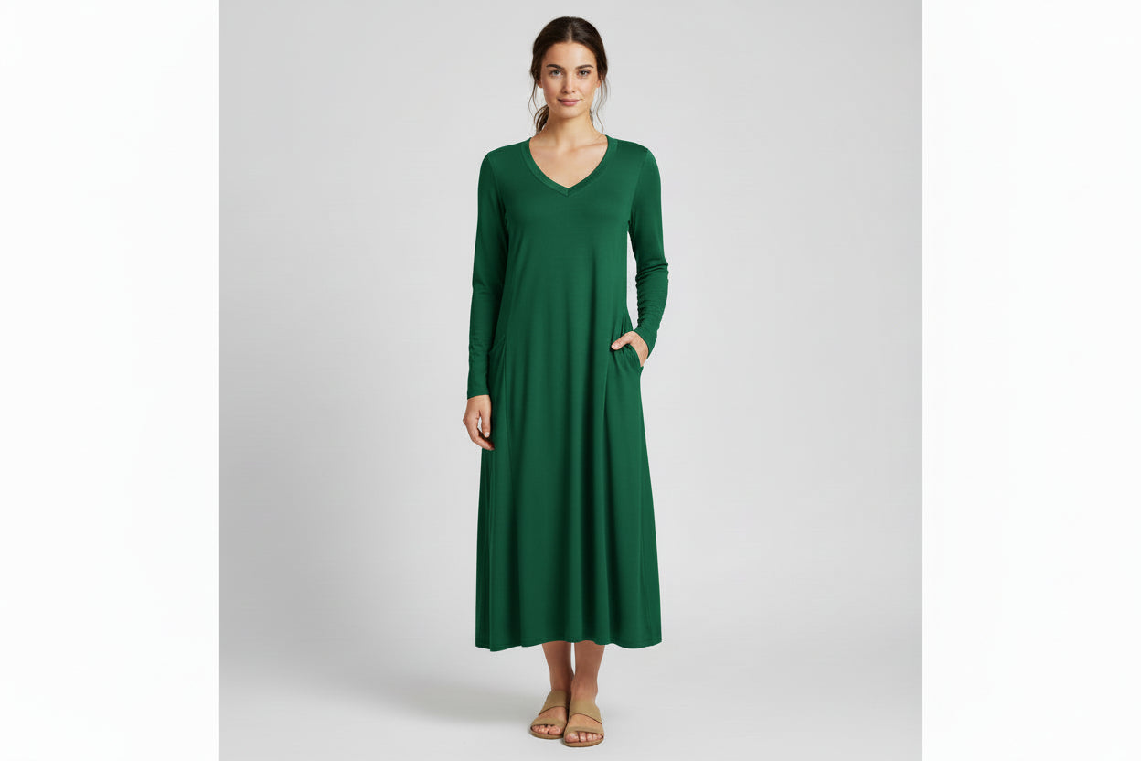 Jersey Long Sleeve Dress
