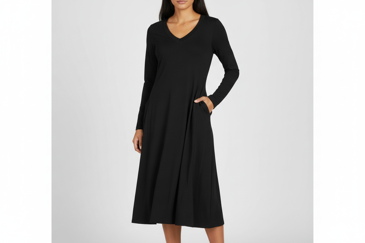 Jersey Long Sleeve Dress