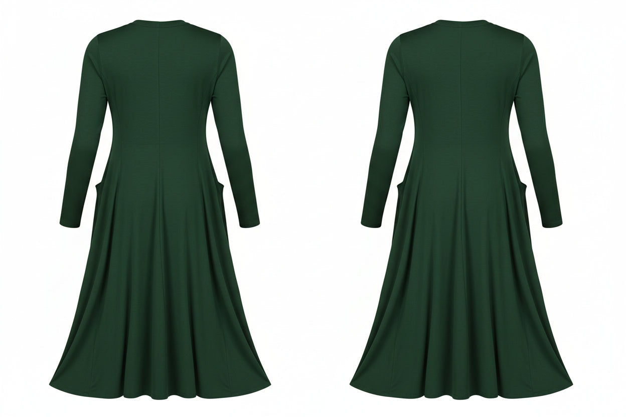 Jersey Long Sleeve Dress