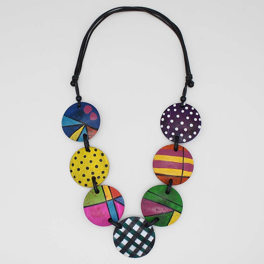 Sylca Designs - Colorful Rhea Disc Necklace
