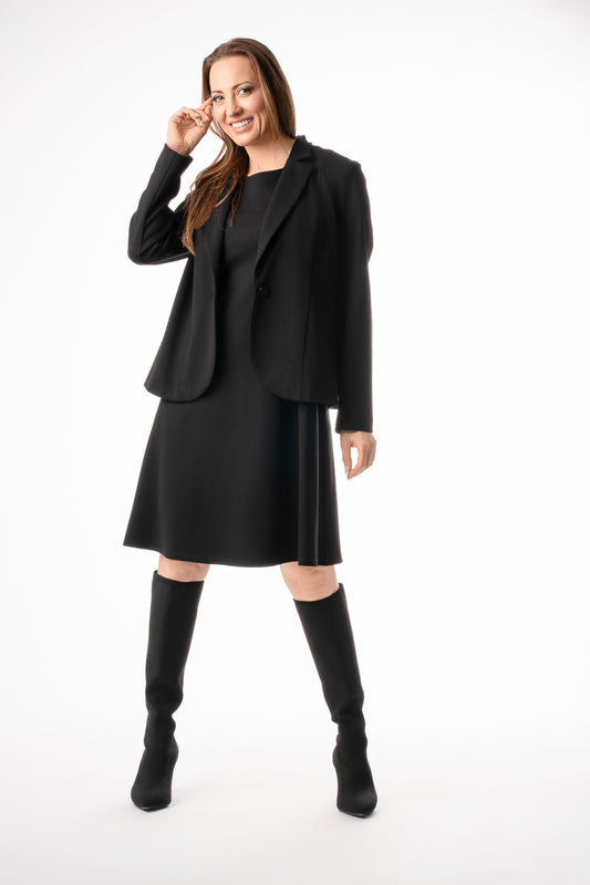 PURE ESSENCE - PONTE SLVLESS DRESS