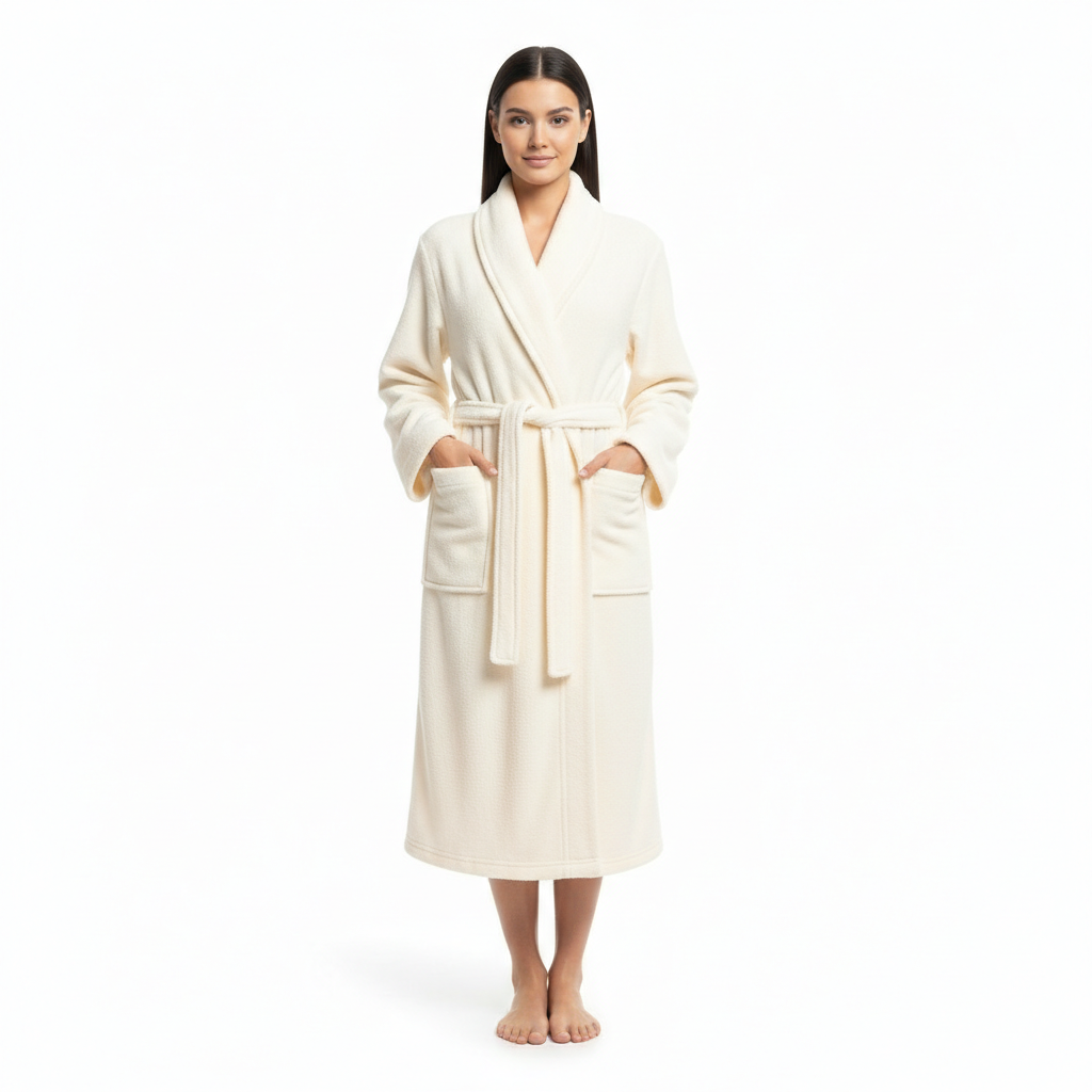 Terry Cotton Bathrobe 450 GSM - Unisex Plush Hotel & Spa - Suttles & Seawinds