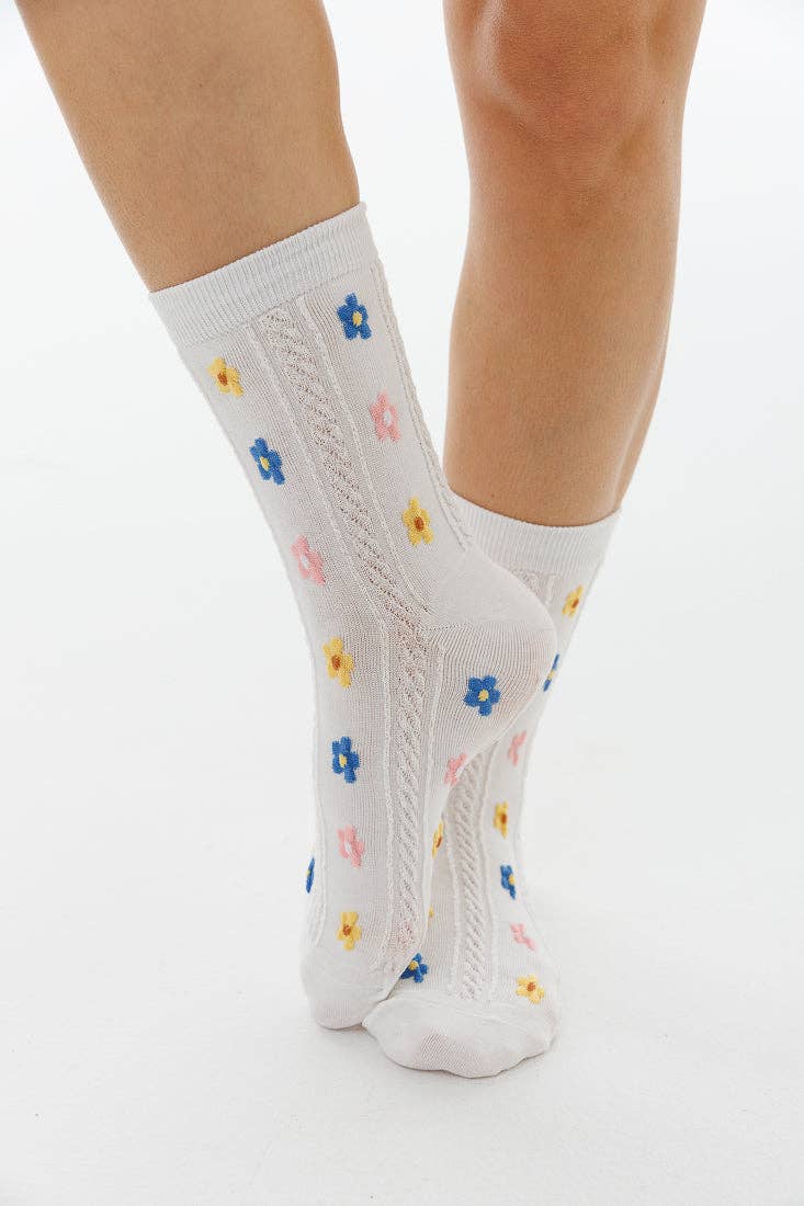 Daisy Flower Frill Socks - Suttles & Seawinds