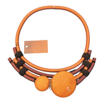 Load image into Gallery viewer, KLAMIR - NECKLACE RUBBER W/MURANO GLASS BEADS
