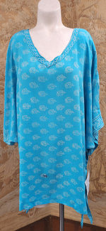 Load image into Gallery viewer, SARIKNOTSARI - ANNE SILK LONG TUNIC W/SIDE TIES
