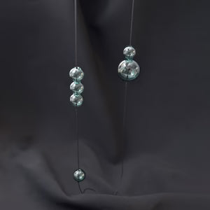 Bubbles Necklace - Grey Glass - Suttles & Seawinds