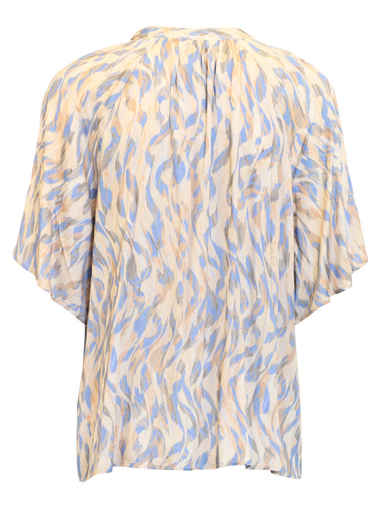 Short Sleeve Printed Blouse - Suttles & Seawinds