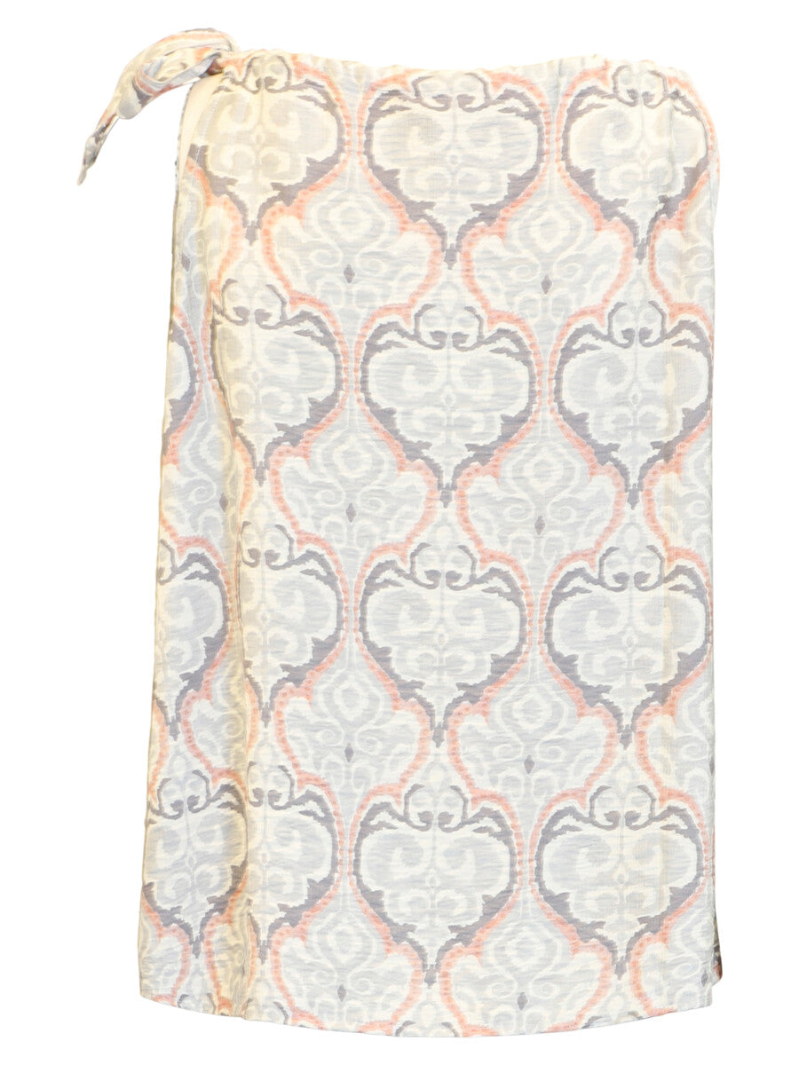 Sleeveless Print Top W/tie