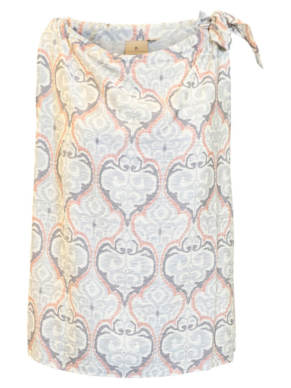 Sleeveless Print Top W/tie - Suttles & Seawinds
