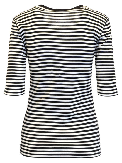 Cotton/Modal Stripe T-Shirt - Suttles & Seawinds