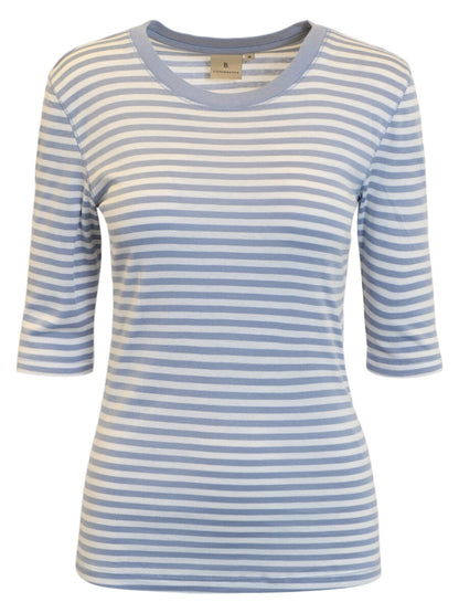 Cotton/Modal Stripe T-Shirt - Suttles & Seawinds