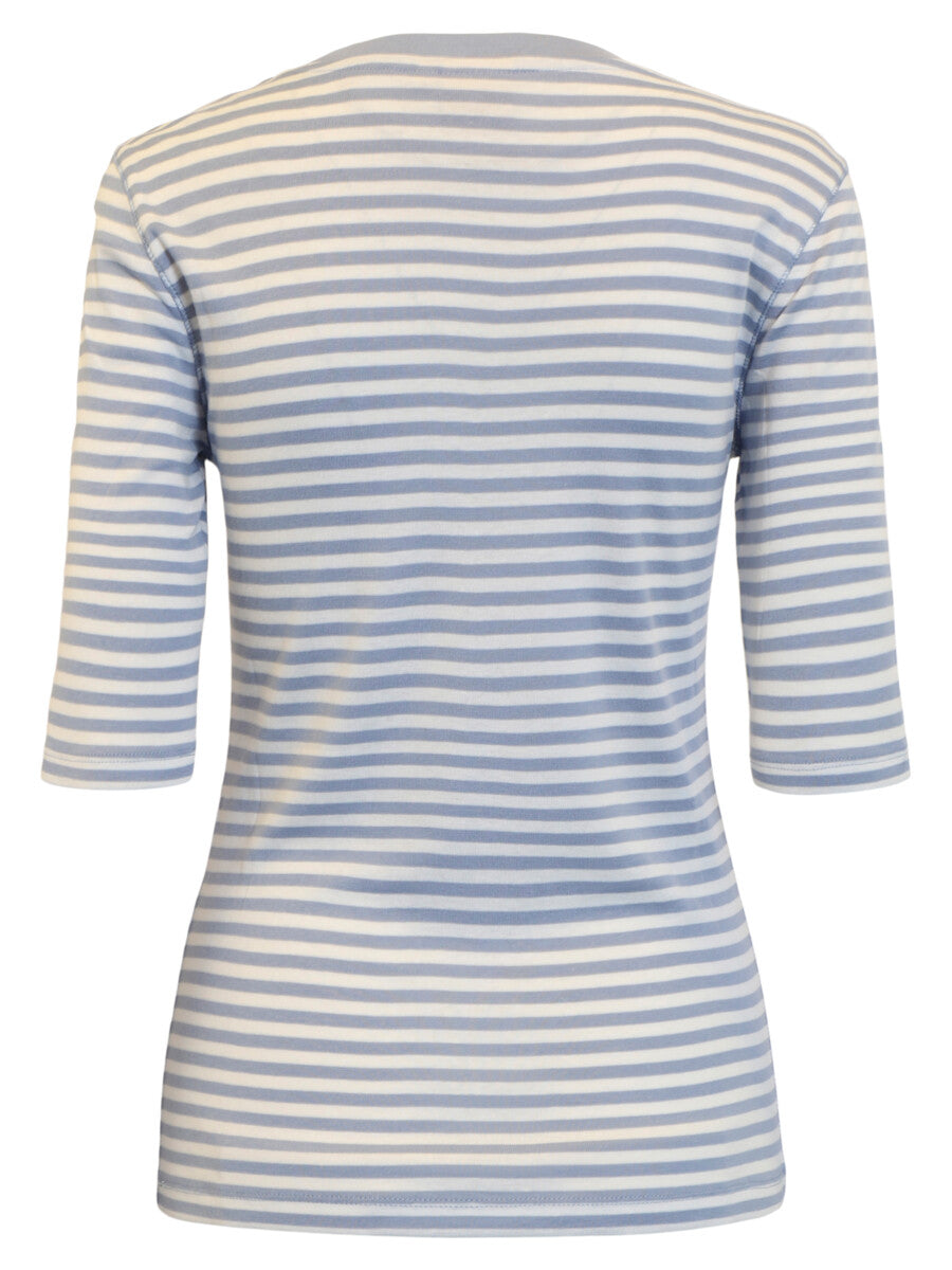 Cotton/Modal Stripe T-Shirt - Suttles & Seawinds