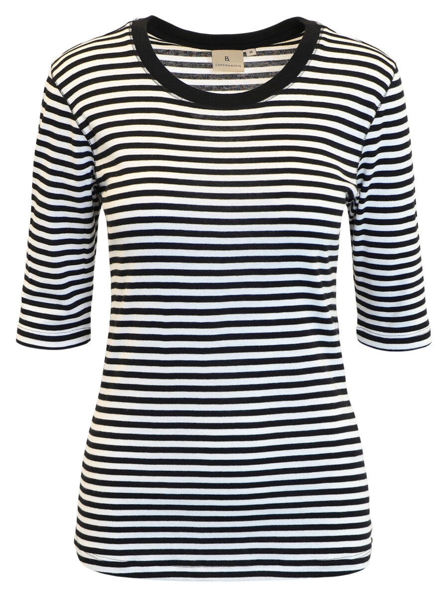 Cotton/Modal Stripe T-Shirt - Suttles & Seawinds