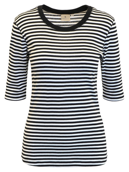 Cotton/Modal Stripe T-Shirt - Suttles & Seawinds