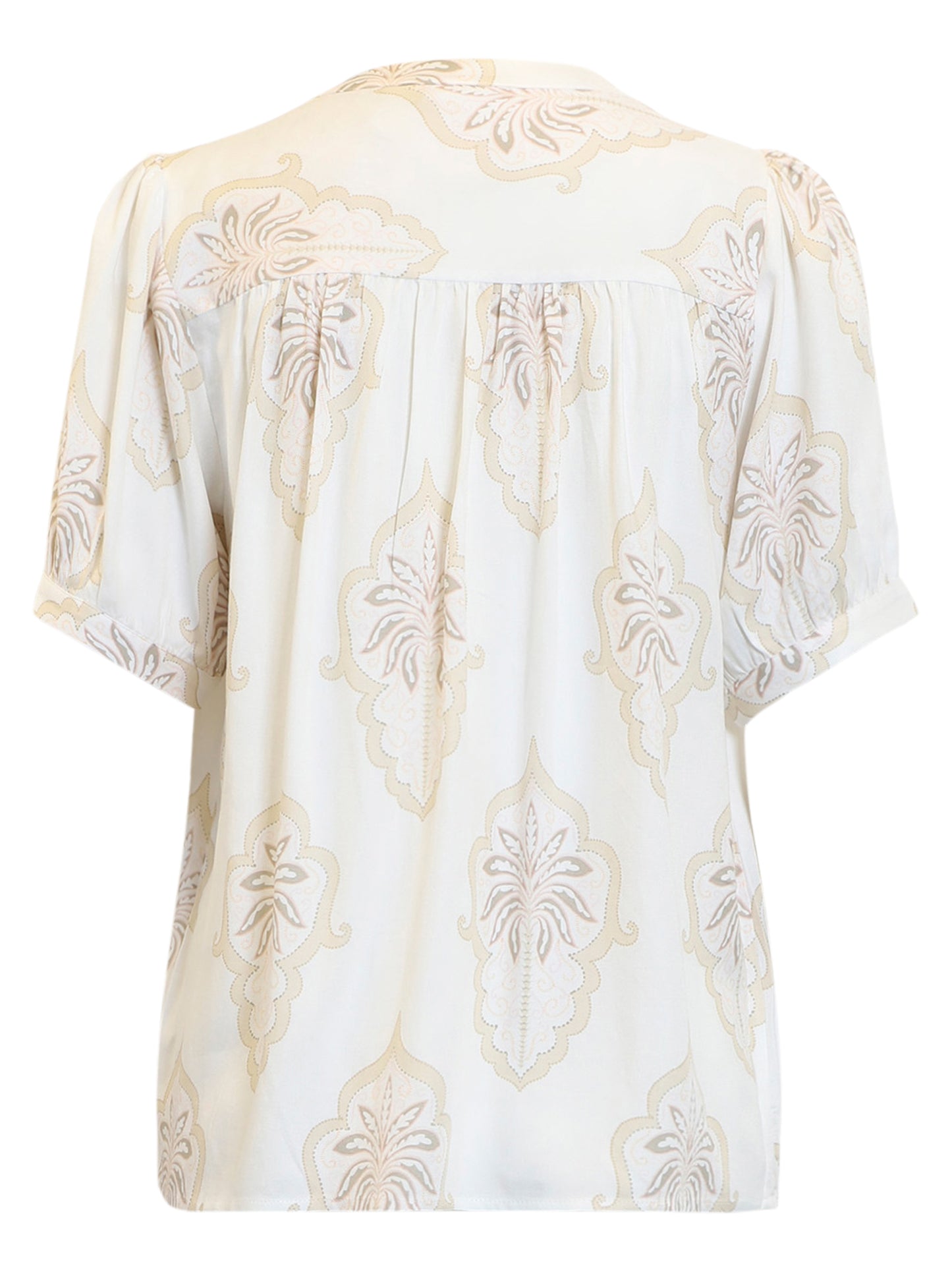 Short Sleeve Printed Blouse - Suttles & Seawinds