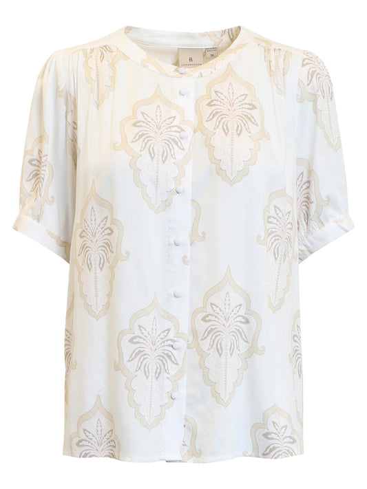 Short Sleeve Printed Blouse - Suttles & Seawinds