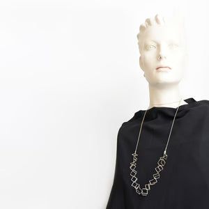 Maze Necklace - Satin Gold
