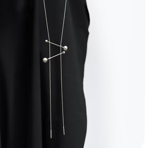 Joggle Necklace - Satin Silver