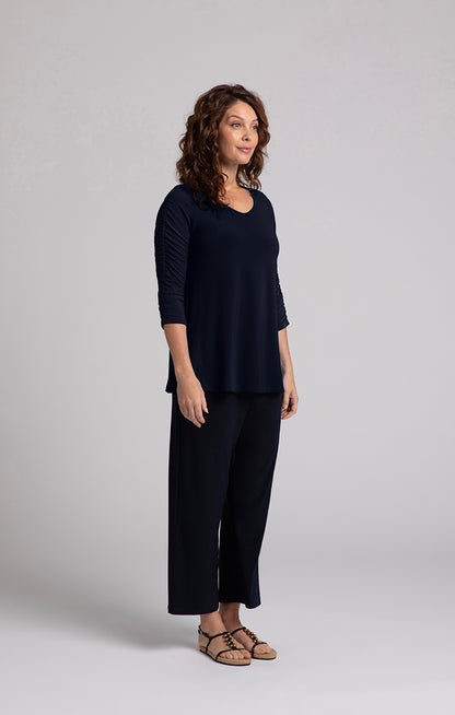 Revelry Top w/ Ruched Sleeve - Suttles & Seawinds