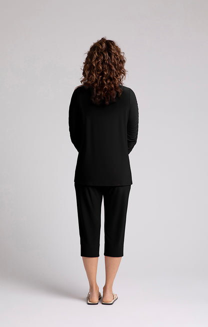 Revelry Top w/ Ruched Sleeve - Suttles & Seawinds