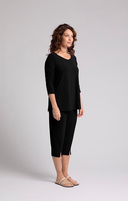 Revelry Top w/ Ruched Sleeve - Suttles & Seawinds