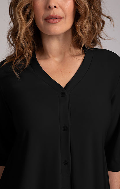 3 Button Easy Henley Top - Suttles & Seawinds
