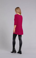 Load image into Gallery viewer, SYMPLI - TIPPED REVERSIBLE TRAPEZE TUNIC 3/4 SLEEVE
