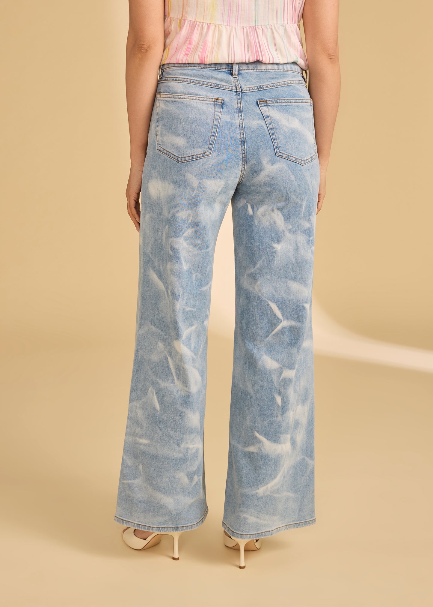 OLIVIA MARBLED PALAZZO PANT