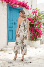 Load image into Gallery viewer, OFV - PIA&#39;S BOHO BLISS FLORAL LINEN JUMPSUIT
