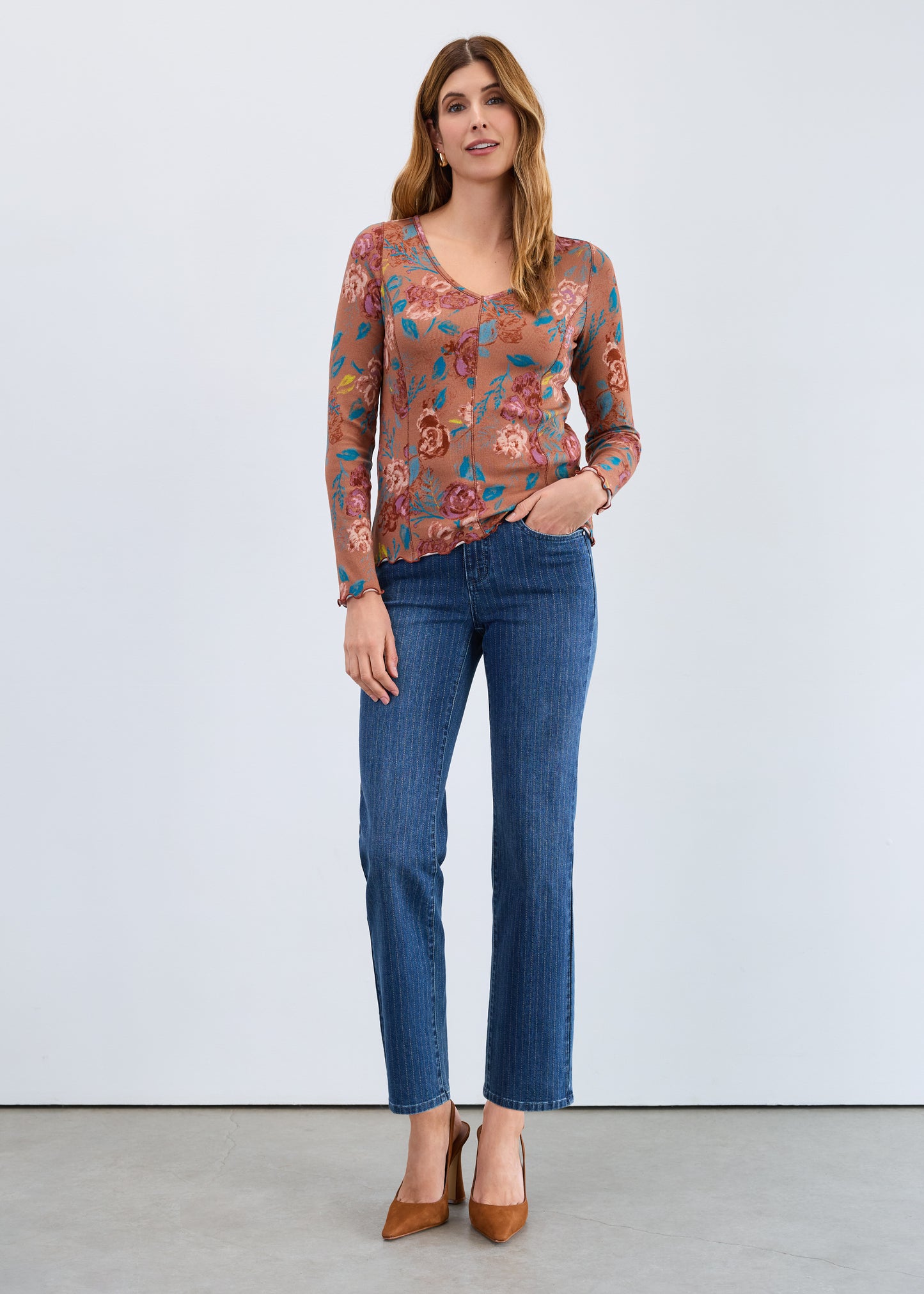 FDJ - OLIVIA PINSTRIPE STRAIGHT ANKLE